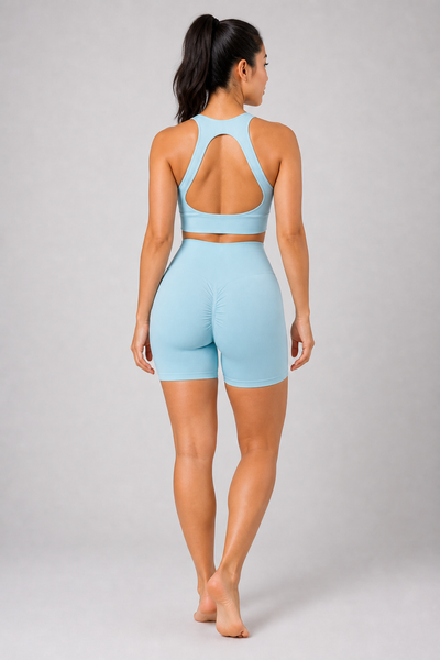 Form High-Waist Hold Shorts in Ice Blue — model 39, view 03 | color:ice blue
