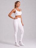 Form High-Waist Hold Leggings - White front | color:white