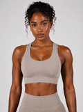 Form Open-Back Lift Bra - Mushroom front | color:mushroom