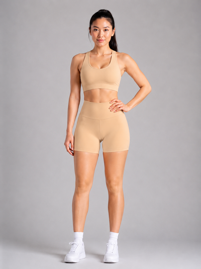 Form High-Waist Hold Shorts - Butter Yellow front | color:butter yellow