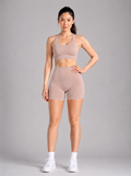 Form High-Waist Hold Shorts - Nude Pink front | color:nude pink