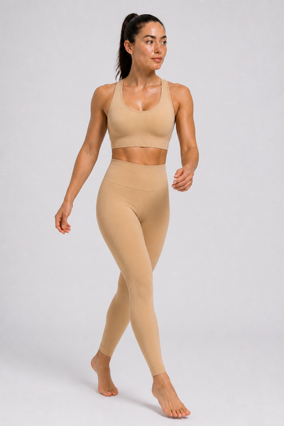 Form High-Waist Hold Leggings - Beige - full body alt | color:beige