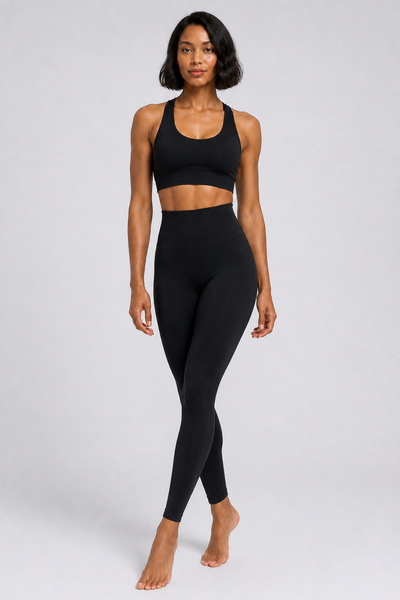 Form High-Waist Hold Leggings - Black - full body alt | color:black
