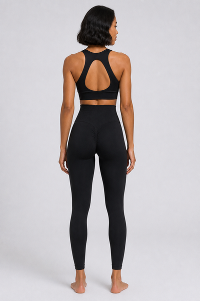 Form High-Waist Hold Leggings - Black - rear | color:black