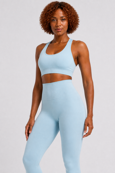 Form High-Waist Hold Leggings - Light Blue - medium product | color:light blue