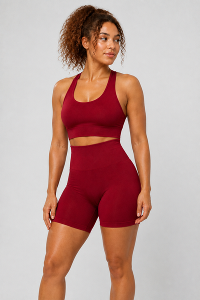 Form High-Waist Hold Shorts - Burgundy - medium product | color:burgundy