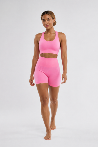 Form High-Waist Hold Shorts - Cotton Candy Pink - hero | color:cotton candy pink