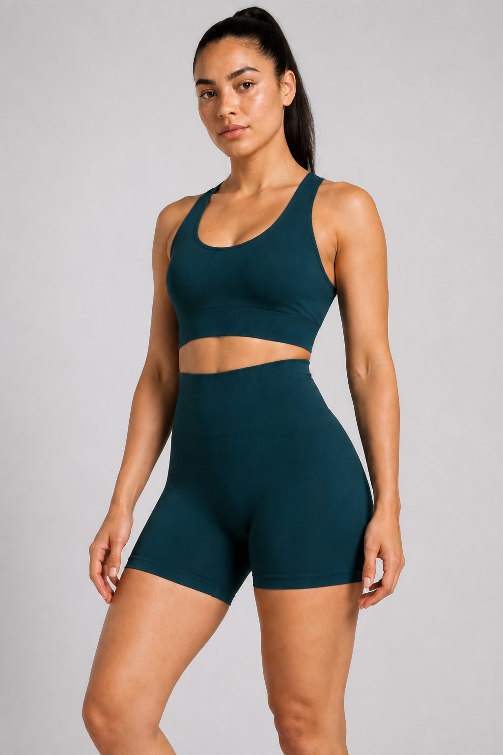 Form High-Waist Hold Shorts - Midnight Teal - medium product | color:midnight teal