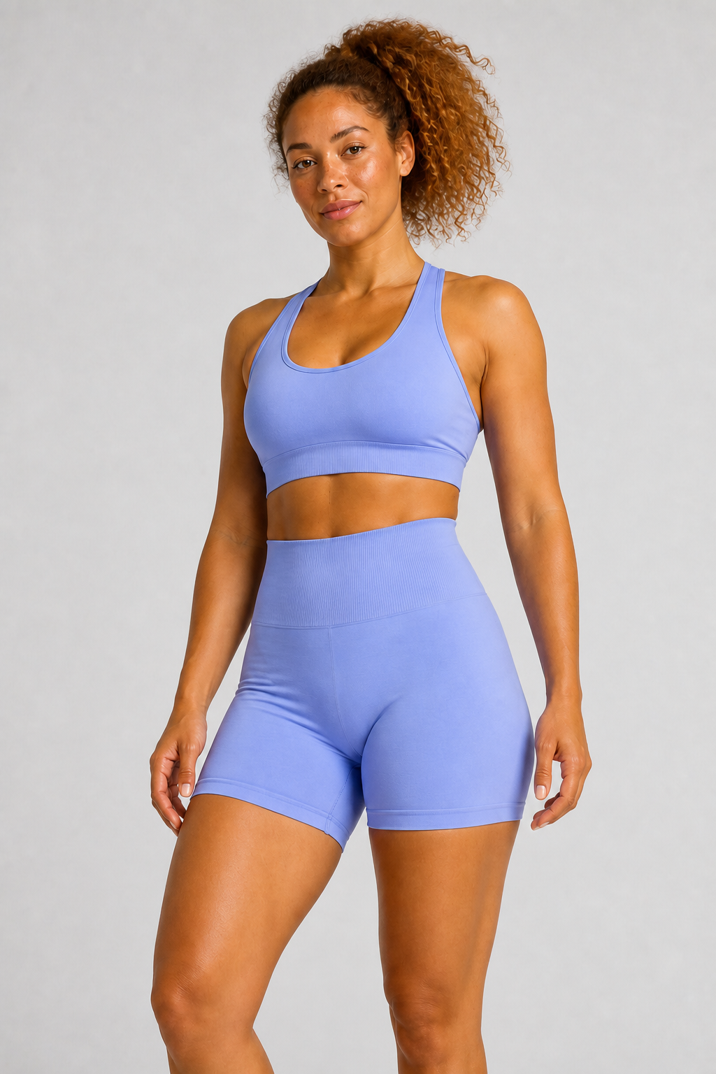 Form High-Waist Hold Shorts - Periwinkle - medium product | color:periwinkle