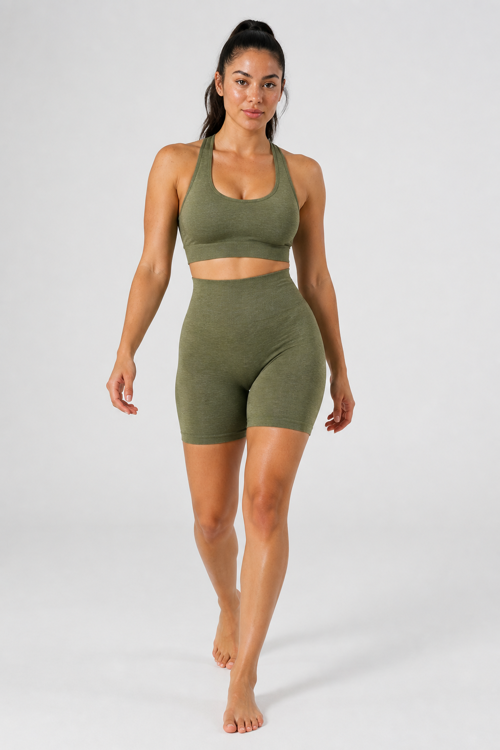 Form Open-Back Lift Bra - Army Green - hero | color:army green