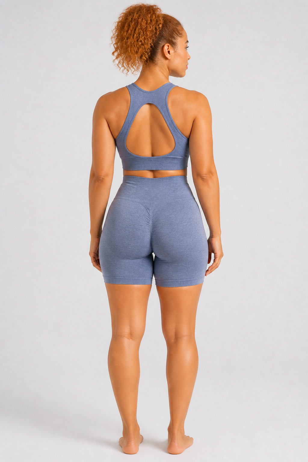 Form Open-Back Lift Bra - Baby Blue - rear