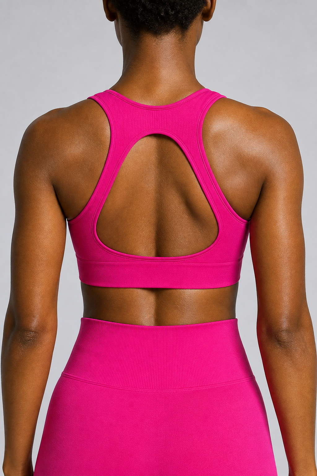 Form Open-Back Lift Bra - Berry - rear closeup