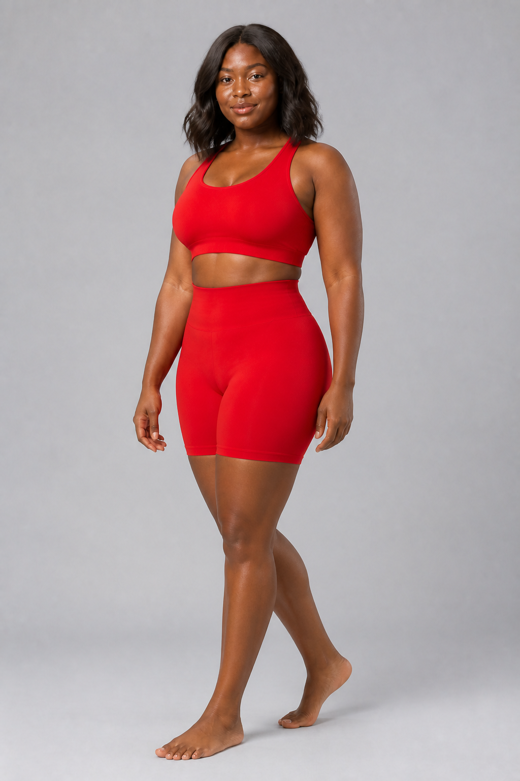 Form Open-Back Lift Bra - Bright Red - full body alt