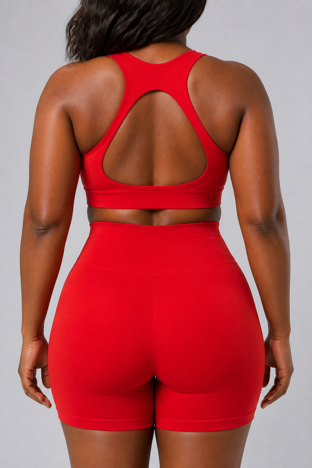 Form Open-Back Lift Bra - Bright Red - rear closeup