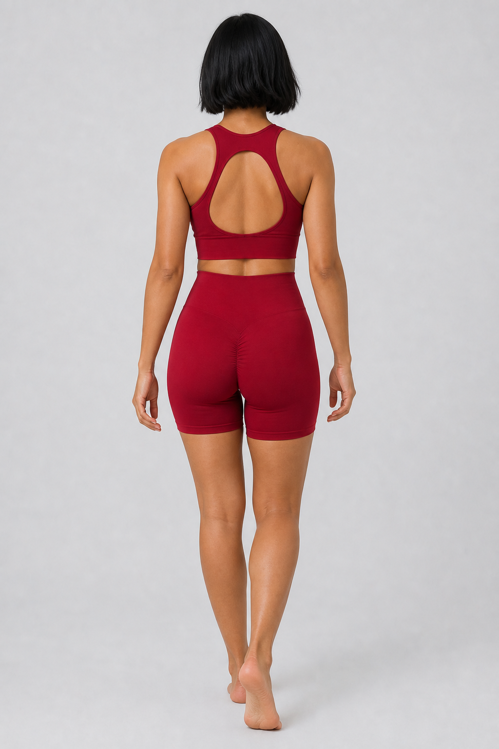 Form Open-Back Lift Bra - Burgundy - rear