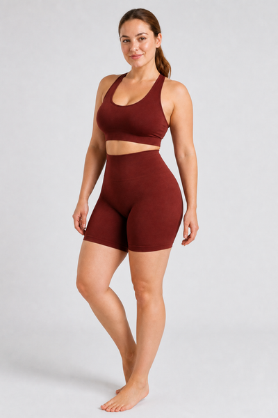 Form Open-Back Lift Bra - Chocolate - full body alt