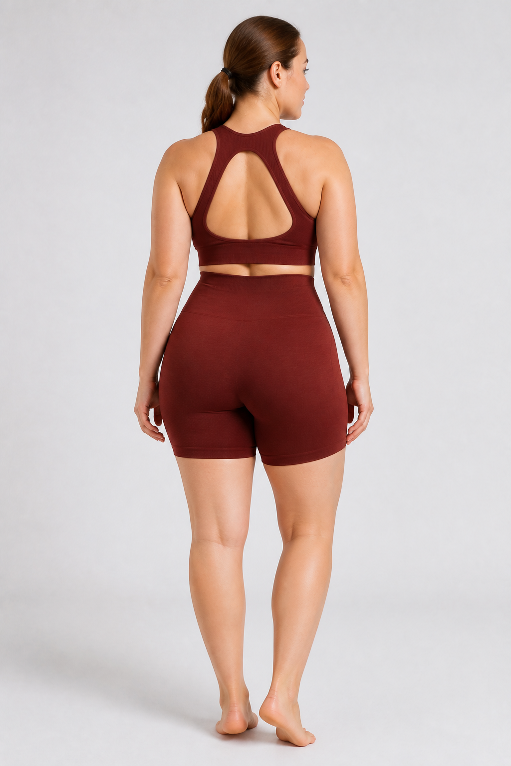 Form Open-Back Lift Bra - Chocolate - rear