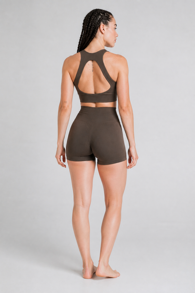 Form Open-Back Lift Bra - Coffee Brown - rear
