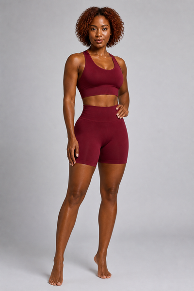 Form Open-Back Lift Bra - Deep Purple - full body alt