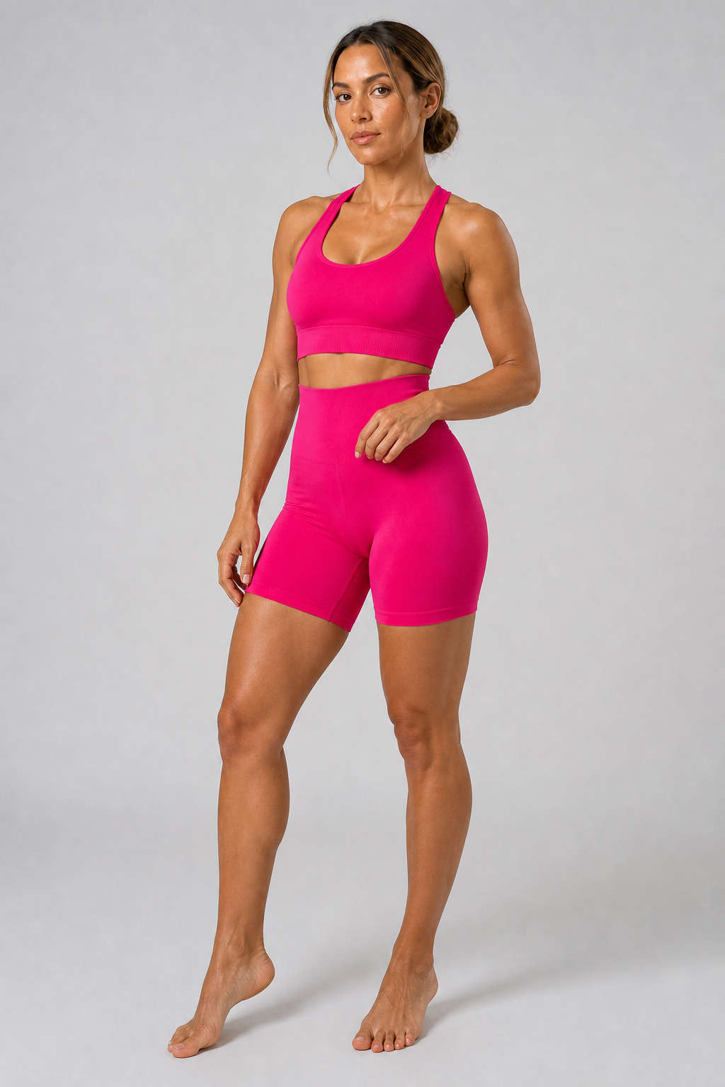 Form Open-Back Lift Bra - Hot Pink - full body alt