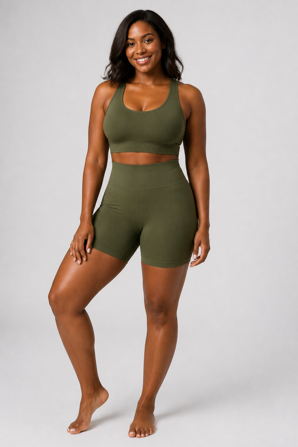 Form Open-Back Lift Bra - Olive - hero